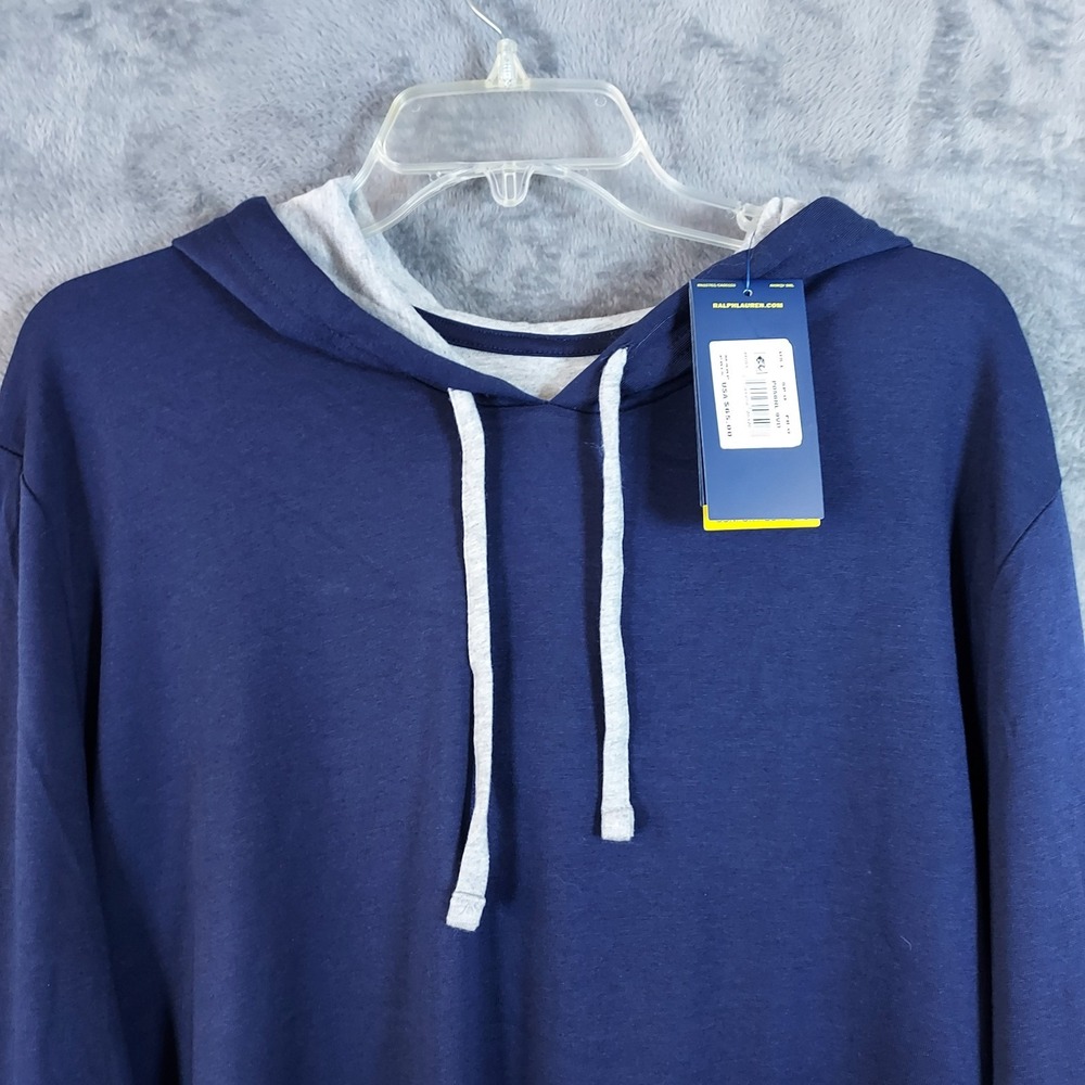 Polo Ralph Lauren Men's Large Supreme Comfort Long Sleeve Blue Hoodie $65.00
